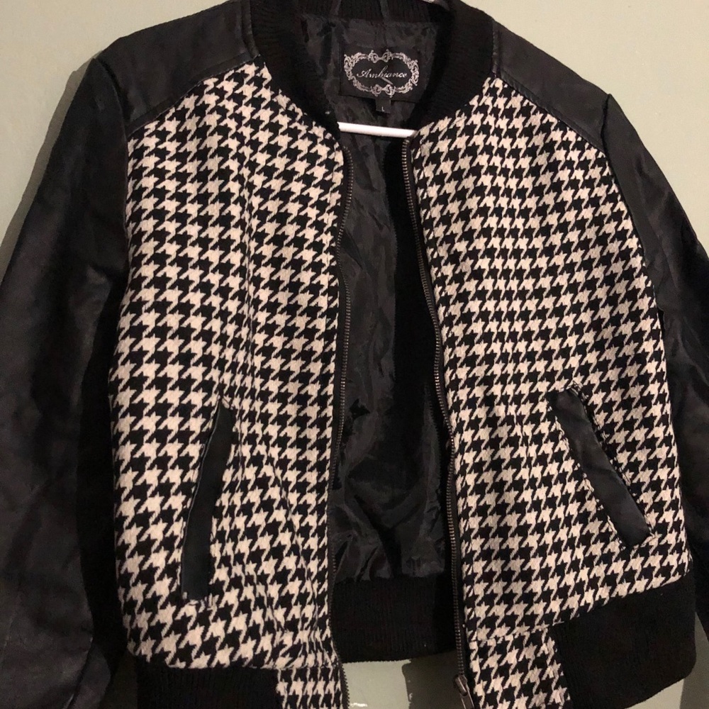 Leather bomber Jacket